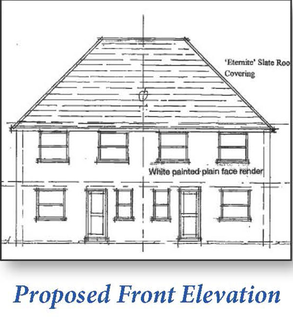 Lot: 72 - PLOT WITH PLANNING FOR TWO SEMI-DETACHED HOUSES -